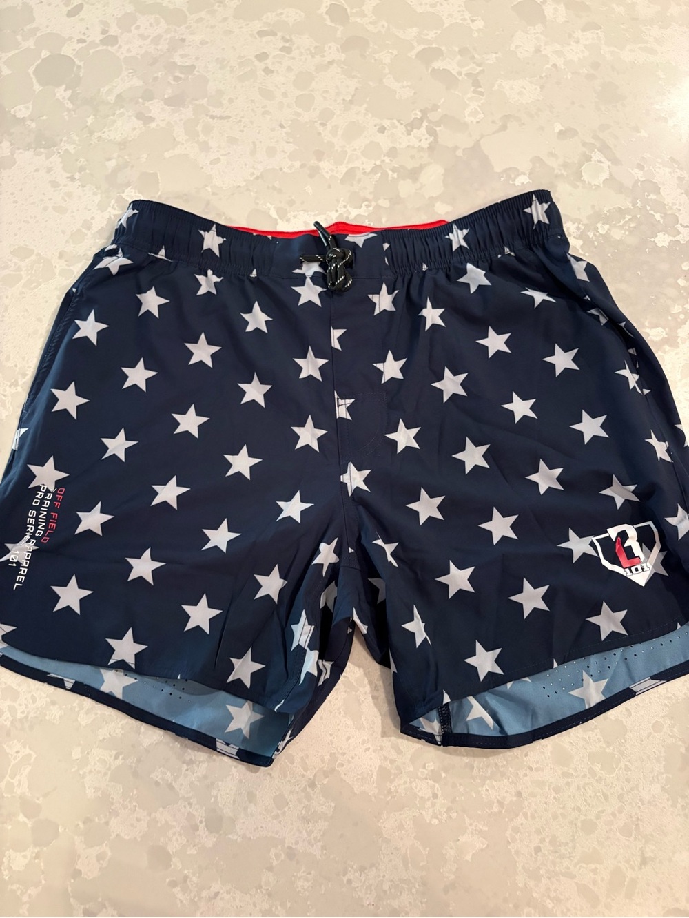 Baseball Lifestyle 101 Freedom Shorts, Adult Medium, NWT